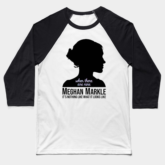 Meghan Markle Baseball T-Shirt by Mavioso Pattern